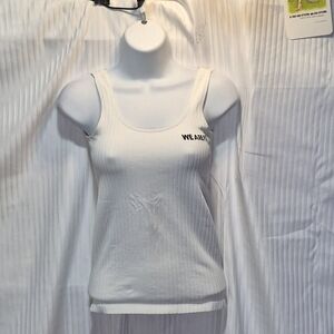 Women's XS Volcom White Ribbed Tank Top